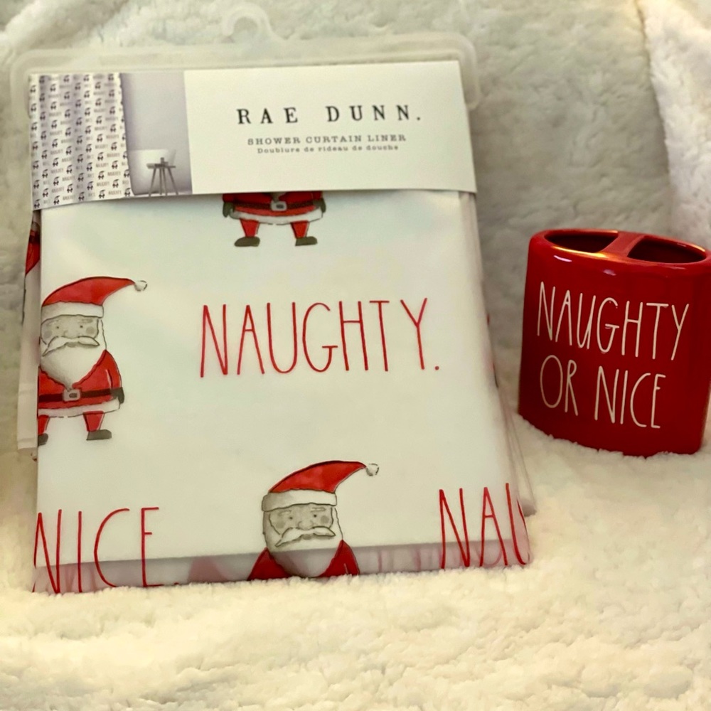 Rae Dunn “Naughty. Nice.”🎅 Bathroom Bundle!